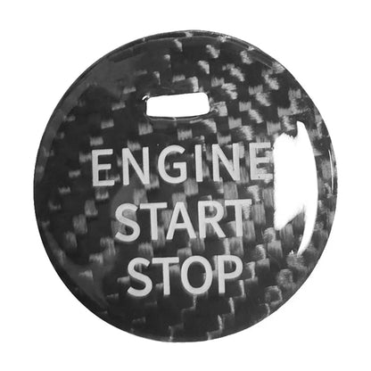 Carbon Fiber Red Start Stop Button Sticker for Mazda CX-3, CX-4, CX-5, CX-8, MX-5