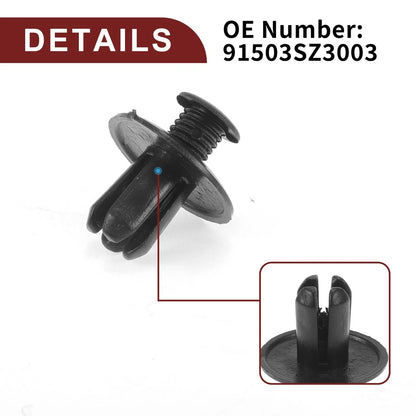 Front Fender Skirt Clips for Honda CR-V, CR-Z (1997-2020, 2011-2016) - 20 Pcs