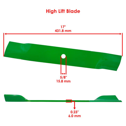 Deck High Lift Blades 50 Inch Replacement for Gravely (2010–2018)