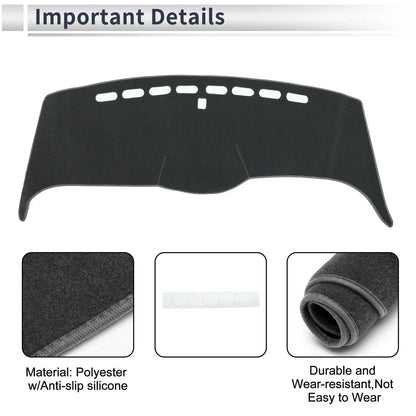 Dashboard Cover Mat for Honda Odyssey RB1 RB2 (2003-2008) Sun Protector Gray