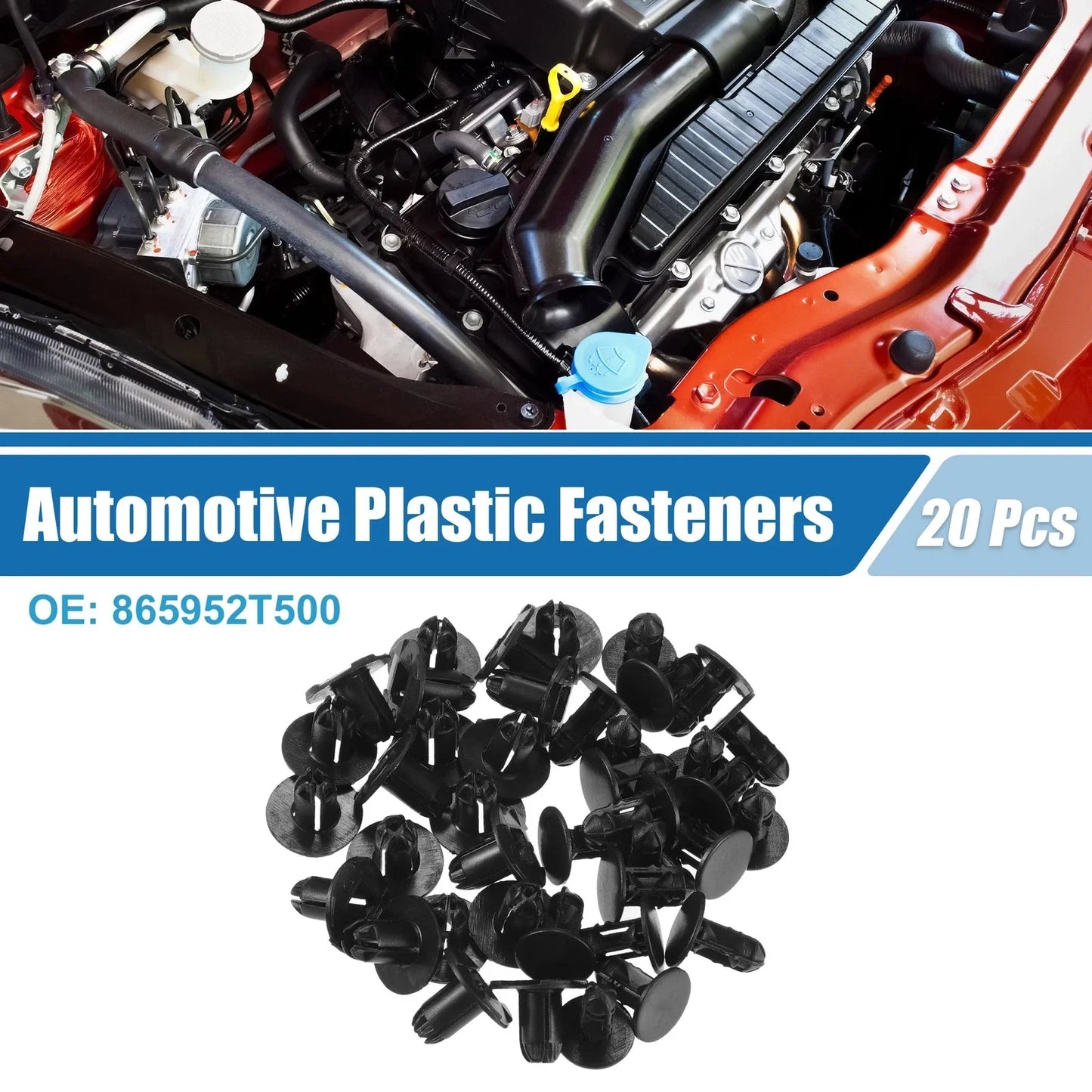 20 x Push-Type Retainer Clips for Hyundai Accent (2010-2017)