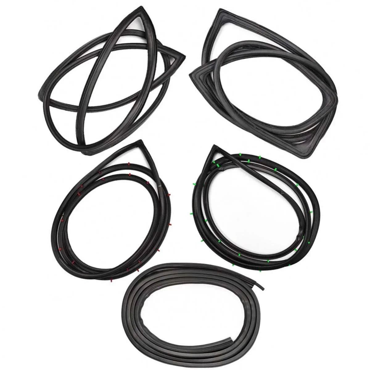 Weatherstrip Rubber Seal Complete Set 5 Fits Datsun Sunny KB310 2D Coupe 1977-81