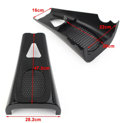 Stretched Chin Spoiler Scoop for Harley Touring Road (2017-2023) Matte Black
