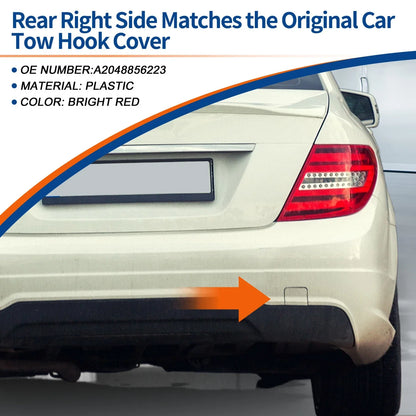 Rear Tow Hook Cover for Mercedes-Benz C-Class W204 2012-2015 A2048856223