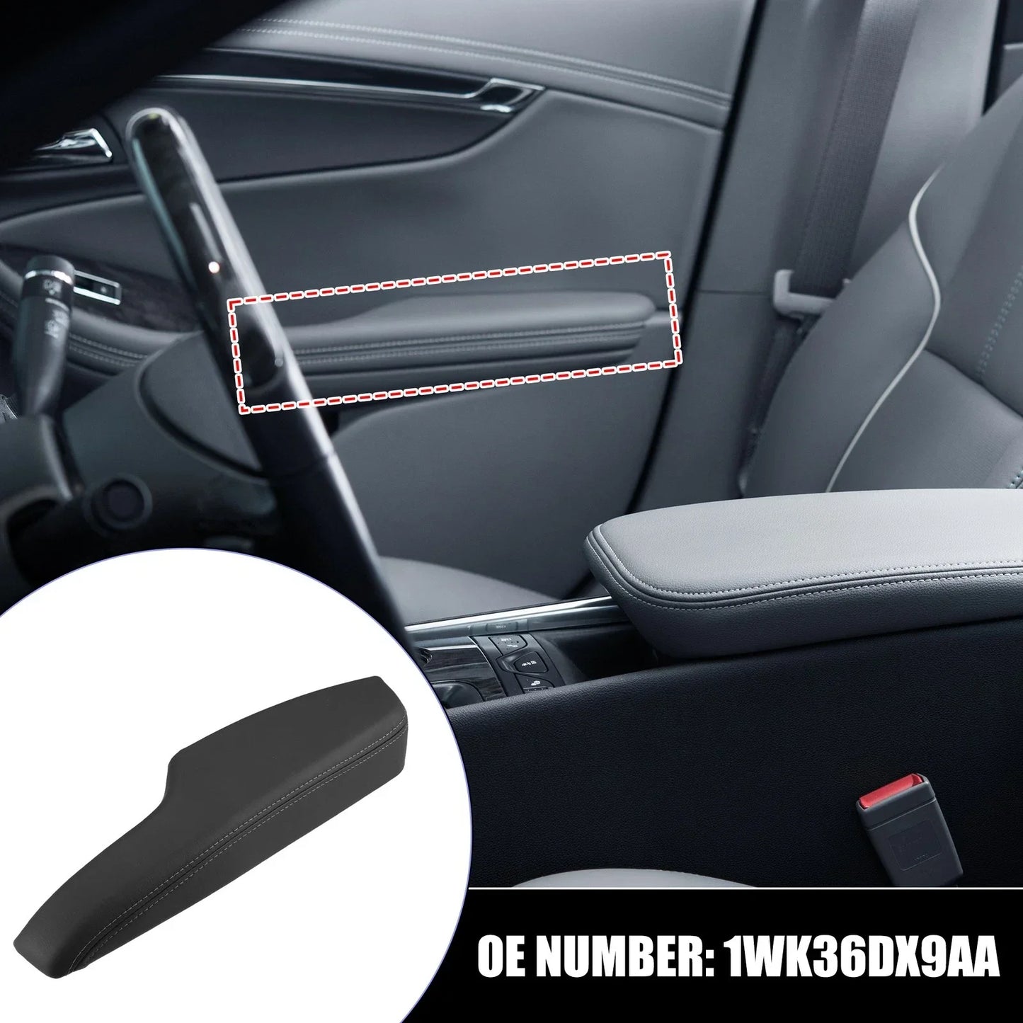 Front Right Inner Door Armrest for Dodge Charger (2011-2023)