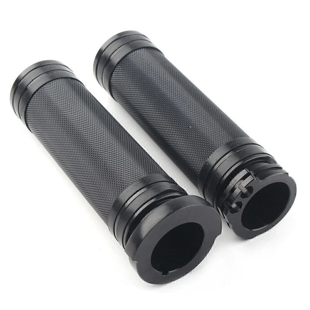 Black Handlebar Handgrip for Harley Sportster Dyna Softail Touring