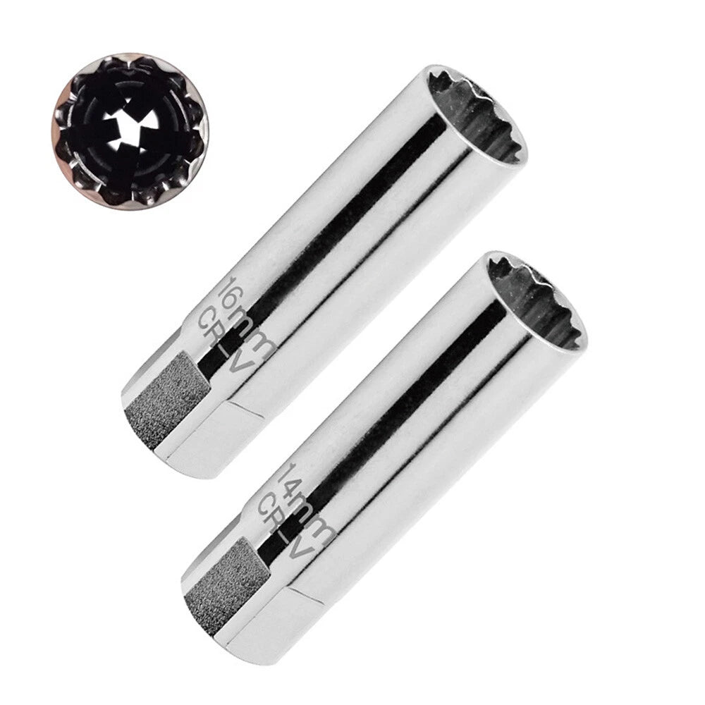 14mm/16mm Spark Plug Socket Deep Thin Wall for Auto Car