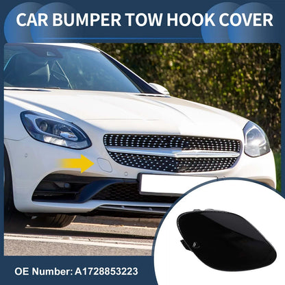 Front Bumper Tow Hook Cover for Mercedes-Benz W172 R172 (2012-2019) Black