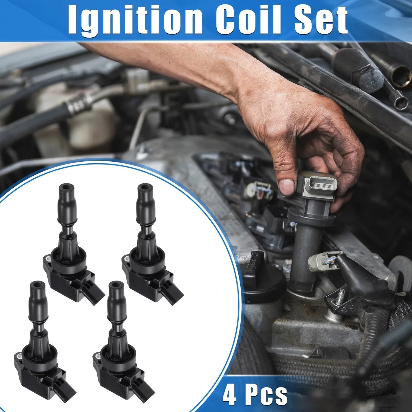 4 x Ignition Coils for Hyundai Elantra L4 1.6L (2017-2019)