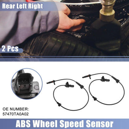 2 x Rear ABS Sensors for Honda Accord (2008-2012)