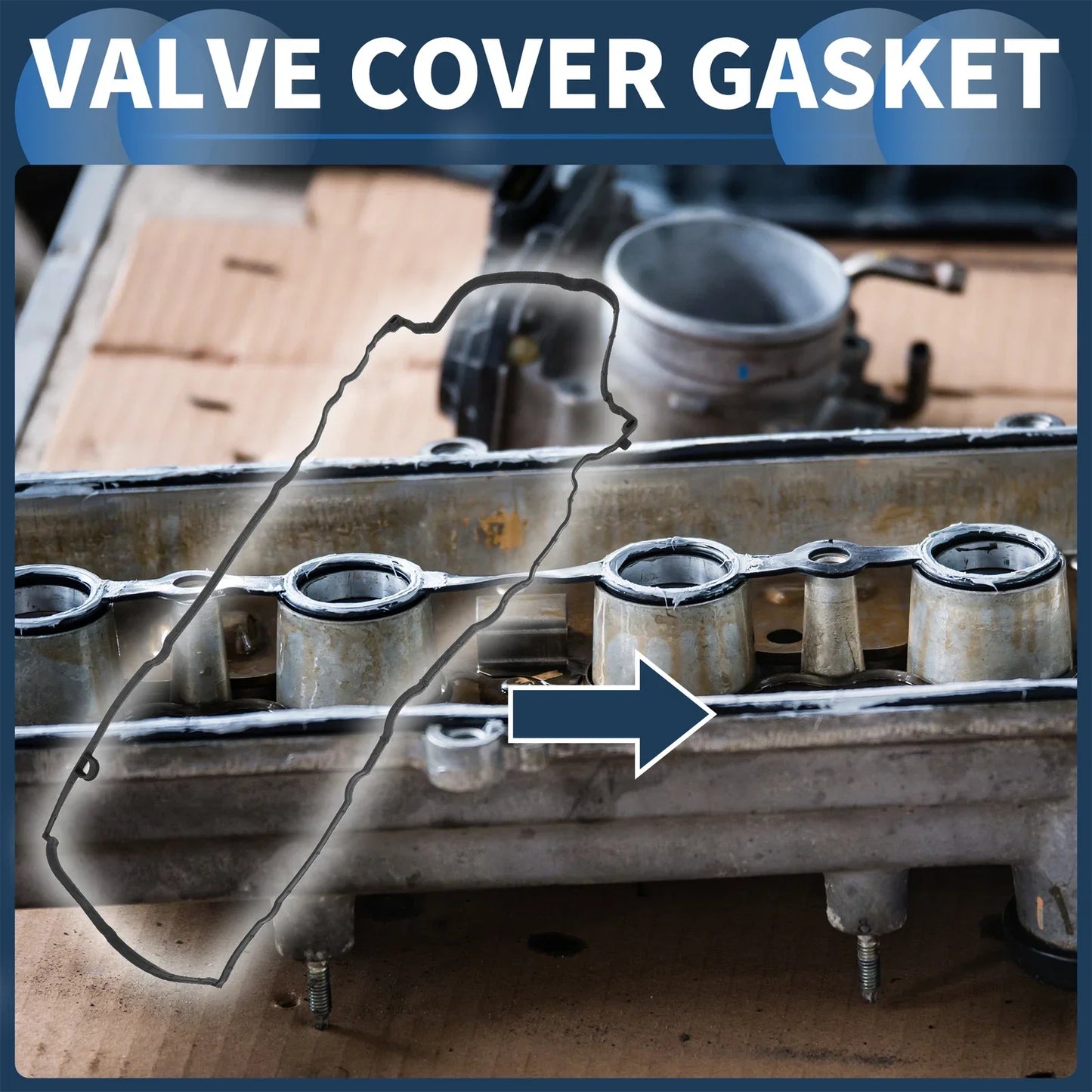 Valve Cover Gasket for Mercedes-Benz C180 1.8L L4 GAS DOHC (2007-2014)