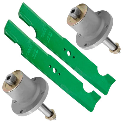 Caltric Spindles with Blades for Simplicity Pacer Series (32 Inch) (2013–2019)