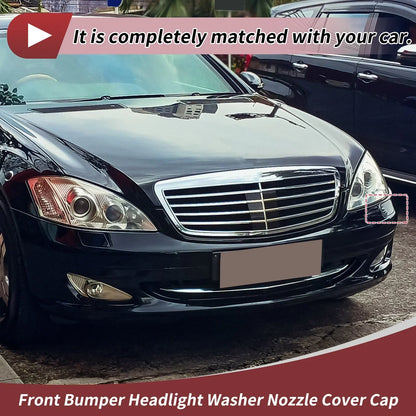 Front Left Bumper Headlight Washer Nozzle Cover for Mercedes-Benz