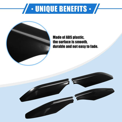 4 x Car Roof Rack Side Rails End Covers for Lexus GX470 (2003-2009) Black