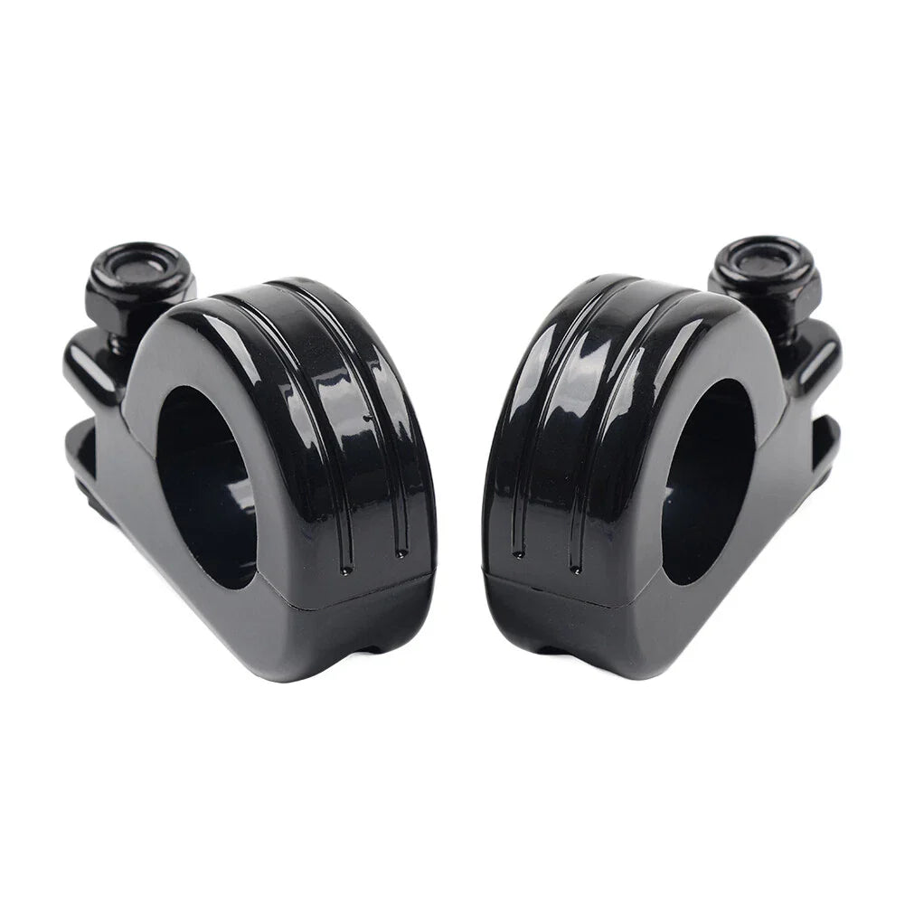 Foot Peg Mount Clamp Bracket for Harley 1.25" Highway Engine Crash Bar