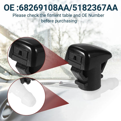 Windshield Washer Nozzle Set for Dodge Durango