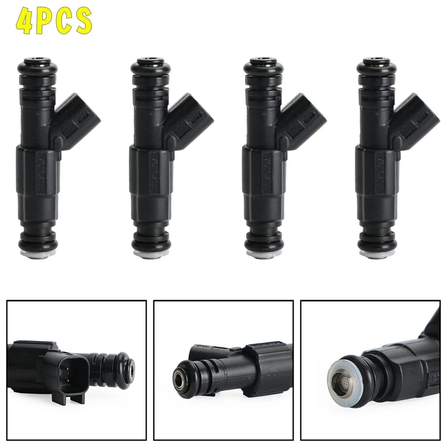 4PCS Fuel Injectors for Ford C-MAX Fiesta Focus Mondeo 1.8L 2.0L (2003-2019)