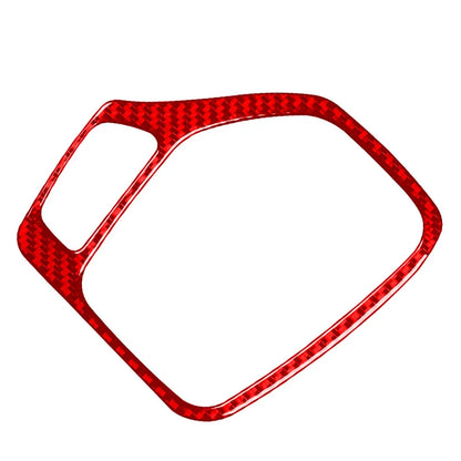 Red Carbon Fiber Gear Shift Panel Cover Trim for Jeep Cherokee (2014-2018)