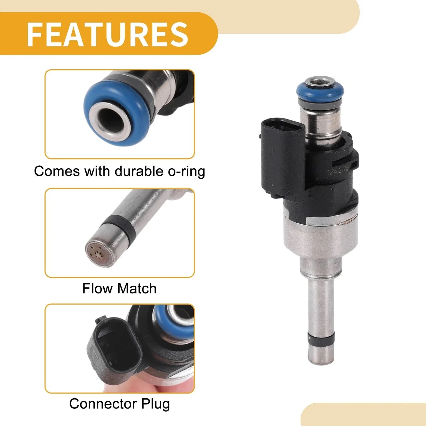 Fuel Injector for PORSCHE Macan Turbo 2016-2018 (1 x No.T946016/94611012832)