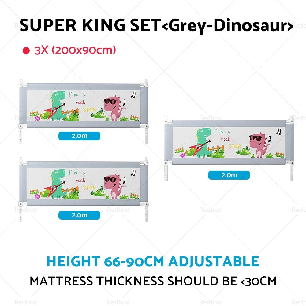 Adjustable Folding Kids Safety Bed Rail for Toddler Cot Guard