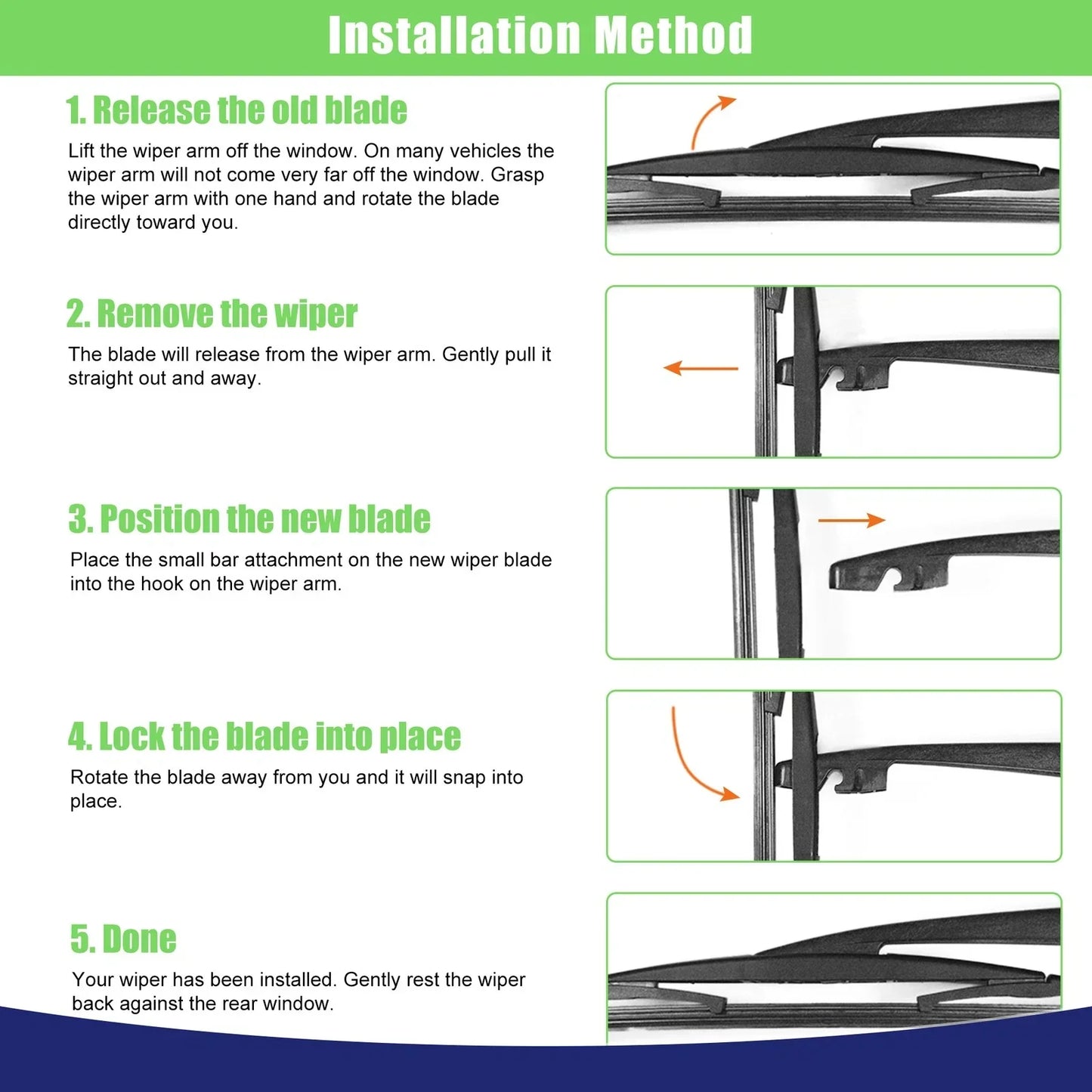 Rear Window Wiper Blade for Honda CR-V (2017-2023)