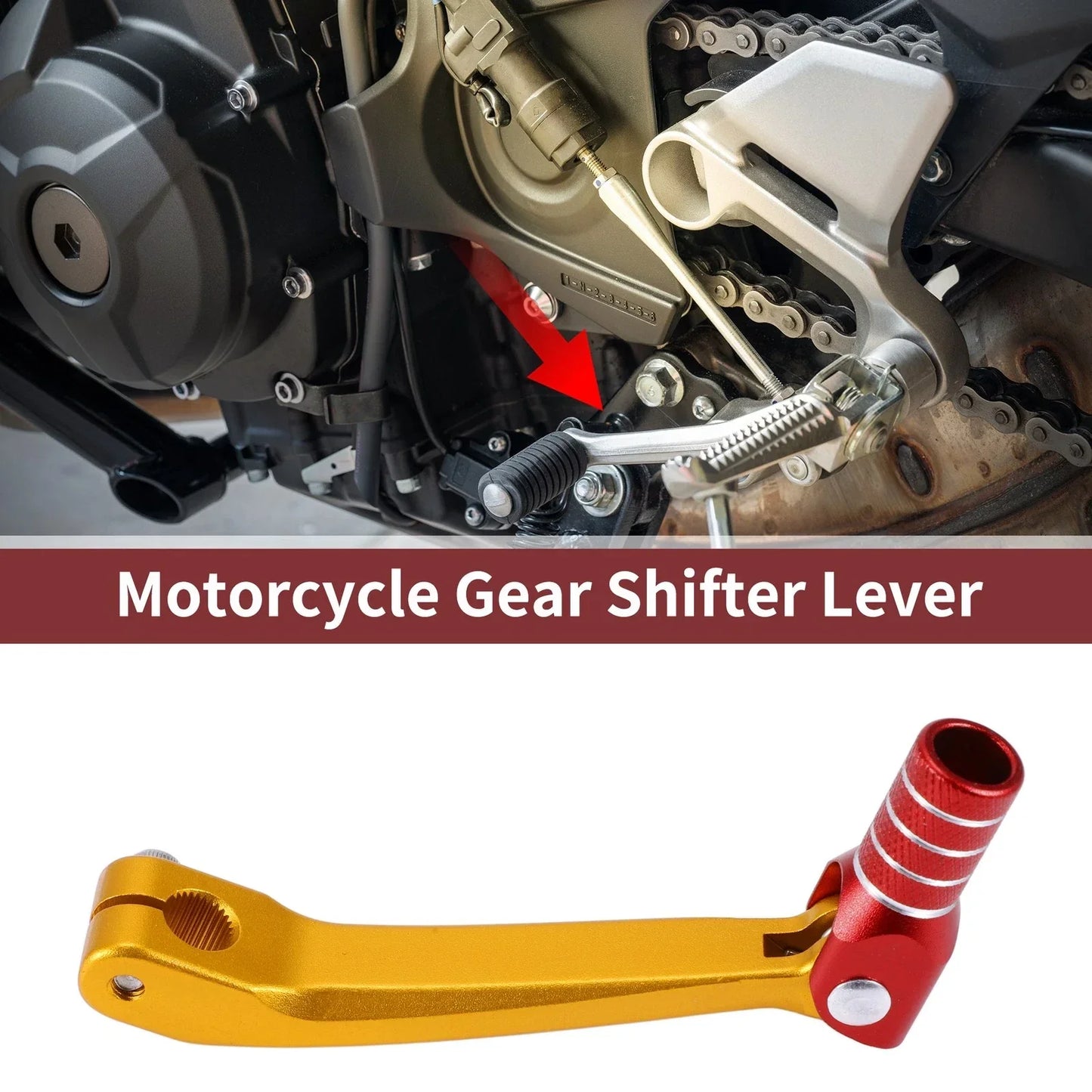Shifter Lever for Honda CRF150F 2003-2017 - Gold, Red, Silver Tone