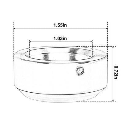 Chrome Triple Tree Upper Fork Nut Bolt Cover for Harley Sportster XL (2009-2013)