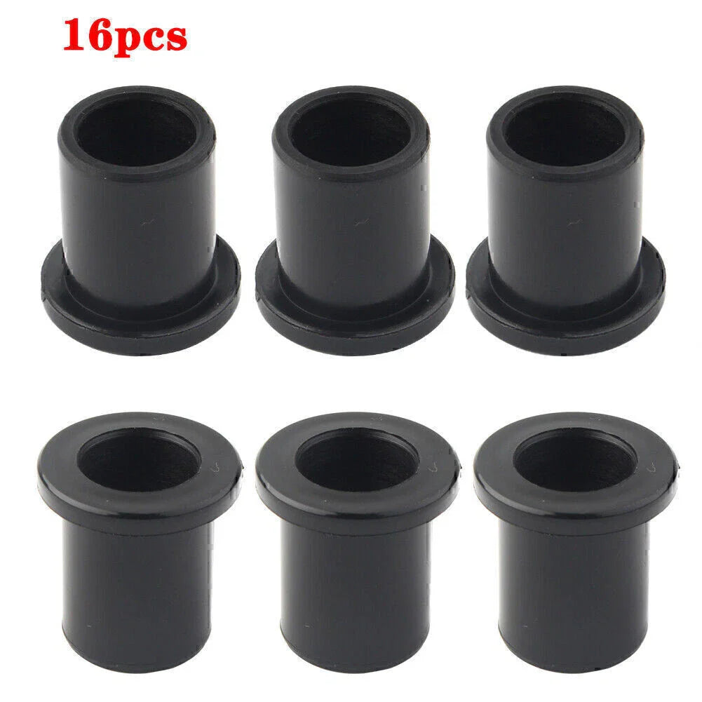 16 x Black Front & Rear Suspension Bushings for Arctic Cat (Various Years)