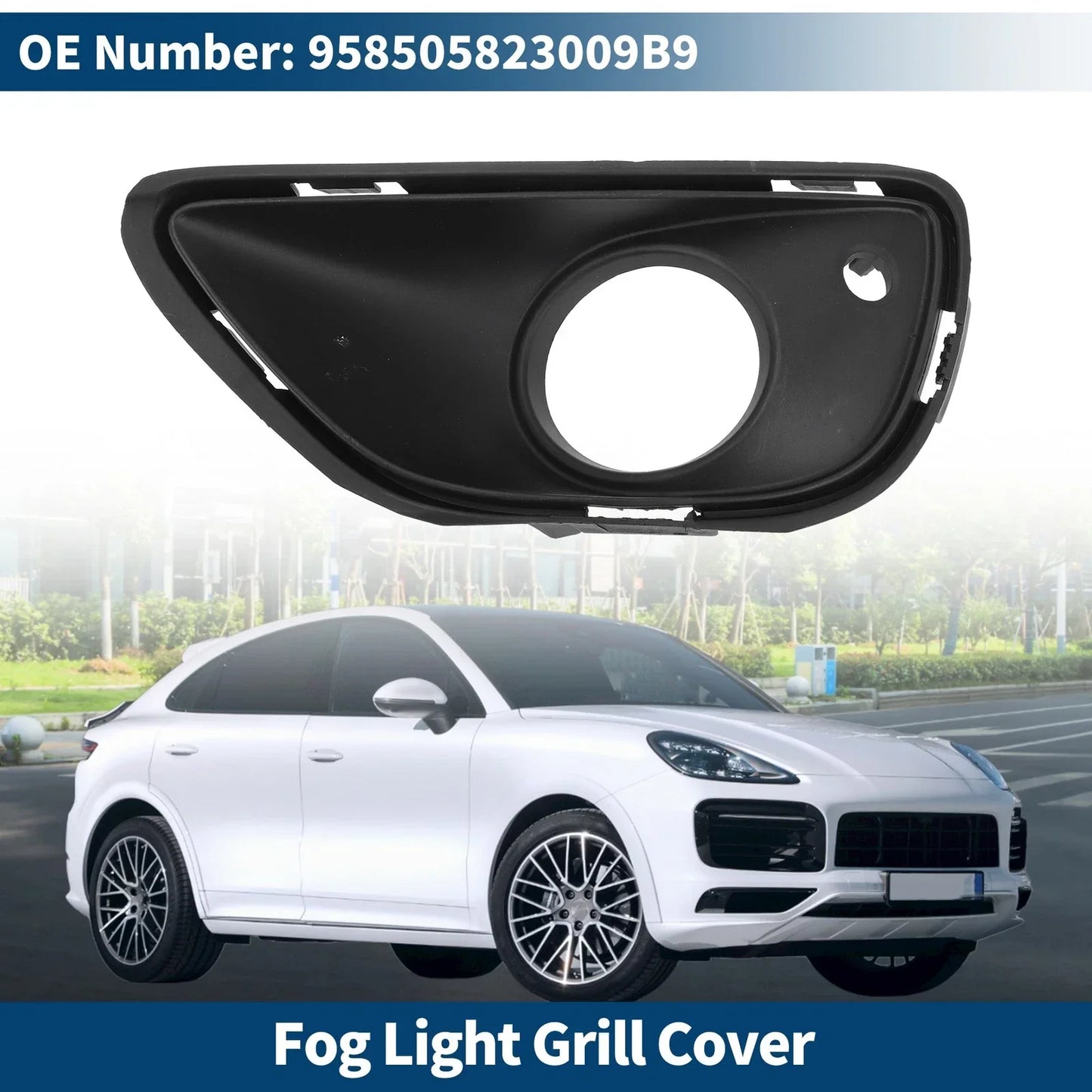 Front Left Fog Light Grill for Porsche Cayenne (2011-2018)