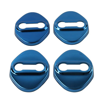 Blue Car Door Lock Protective Covers for Honda, Toyota, Mazda, Hyundai