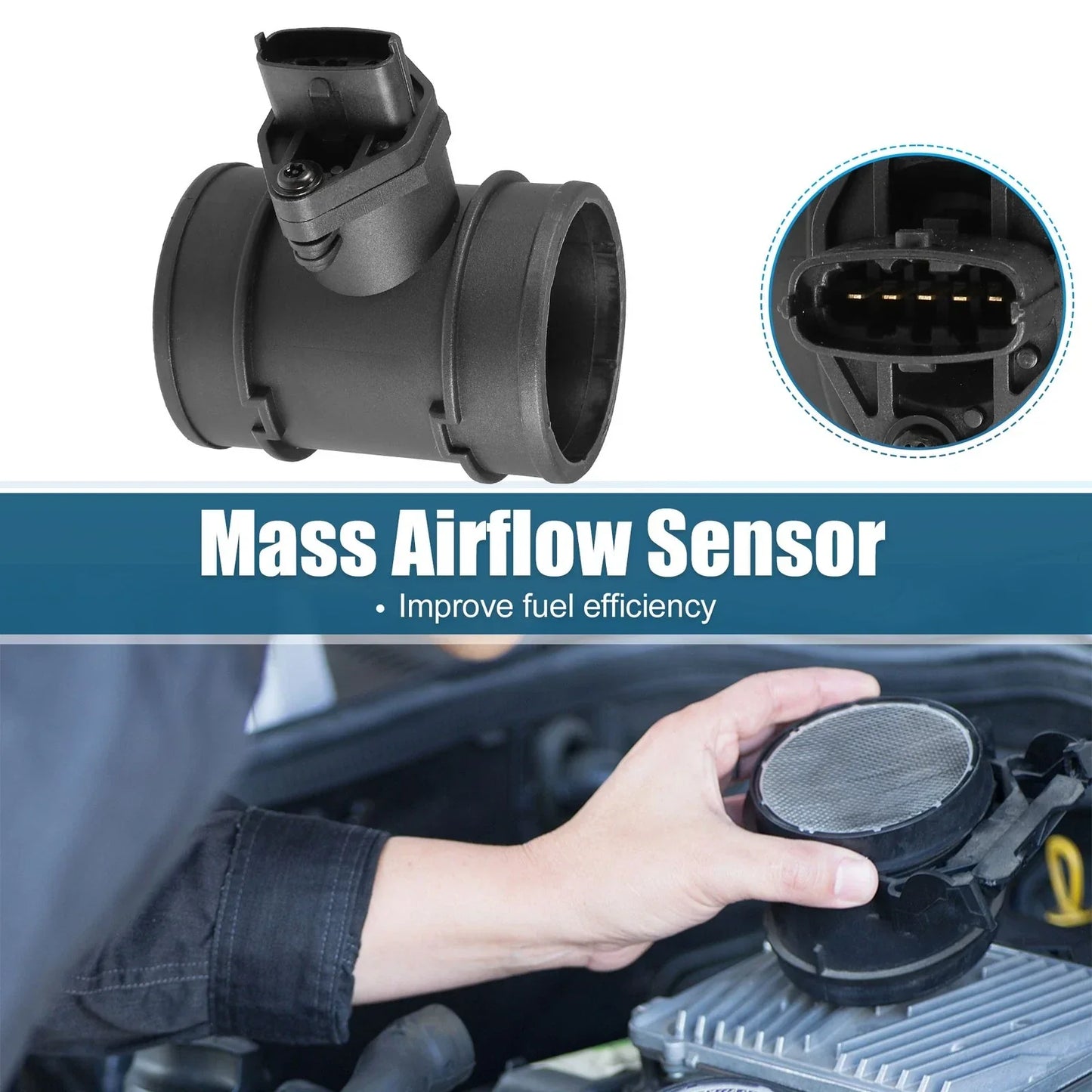 Mass Air Flow Sensor for Hyundai Santa Fe 2001-2004 (2 x Meters)