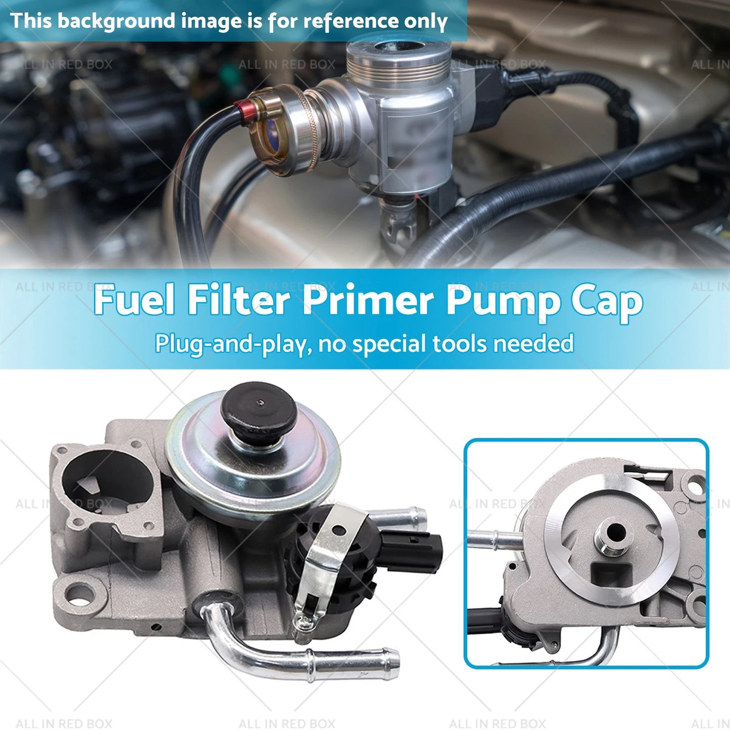 Fuel Filter Primer Pump Cap for Toyota Prado 150 Series (2009-2023)