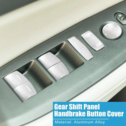 10 x Car Window Switch Button Covers for Honda Accord (2018-Present) Silver Tone