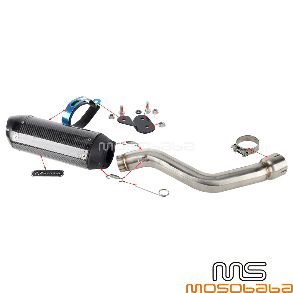 Carbon Fiber Exhaust System for Harley Pan America 1250 Special (21-23)