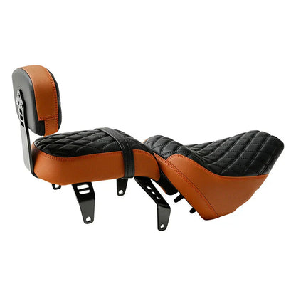 Driver & Passenger Seat w/ Backrest for Indian Scout Bobber (2018-2023)