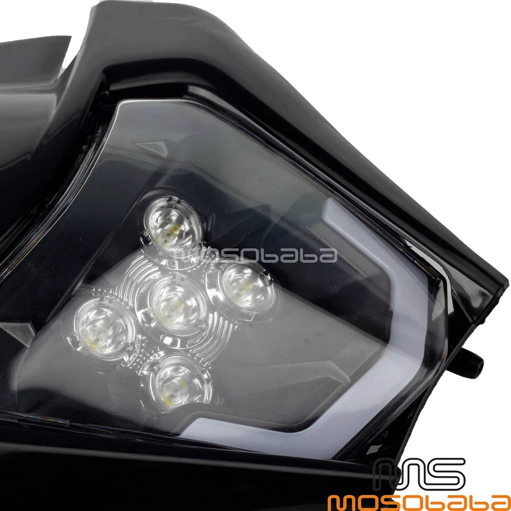 Black LED Headlight Assembly for 350 EXC-F, 450/500 EXC Six Days (2017-2023)
