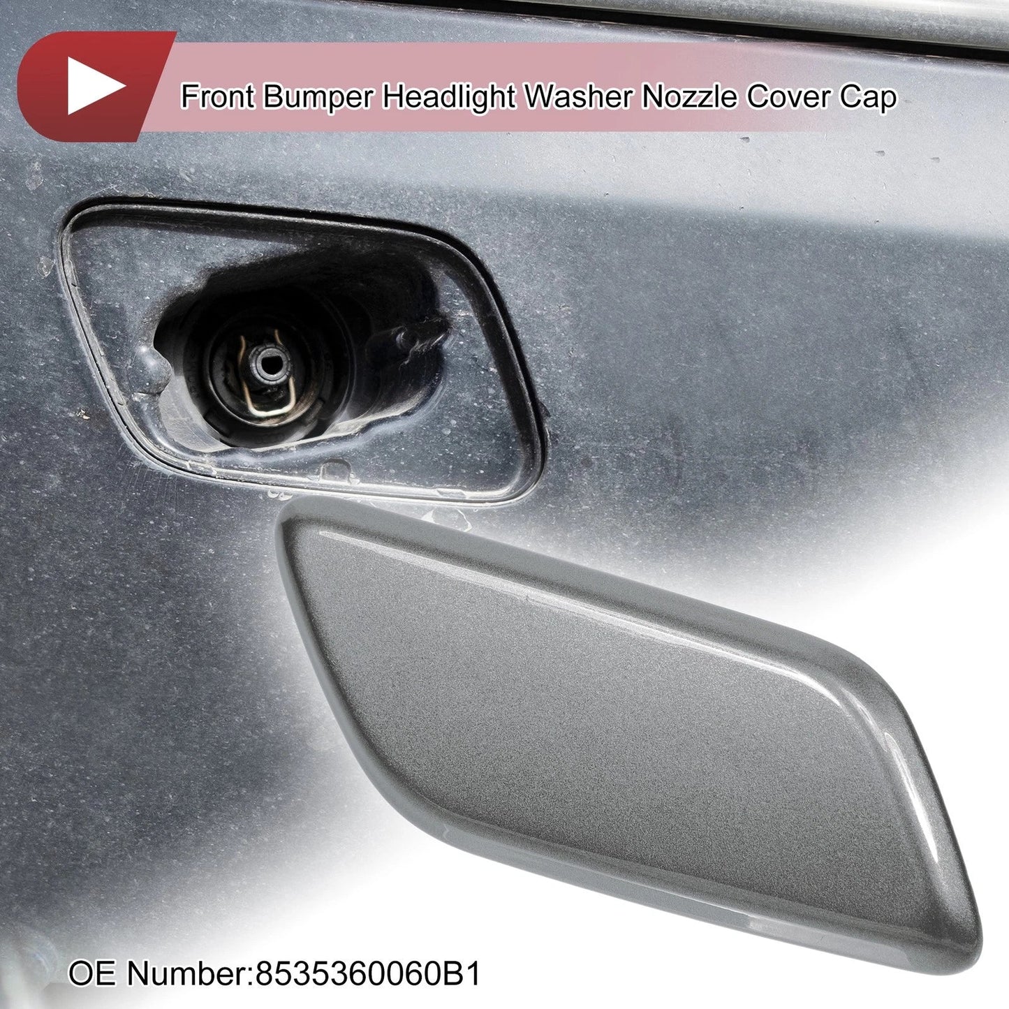 Front Right Washer Nozzle Cover for Lexus LX570 (2013-2015) - Grey 1 x Cap