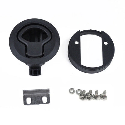2" Flush Pull Slam Latch for Boat Deck Hatch Door Lock (No Lock Core)