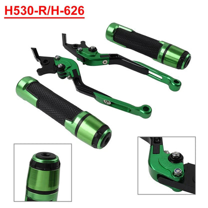 Folding Extendable Brake Clutch Levers & Handlebar Grips for Suzuki GSXR150