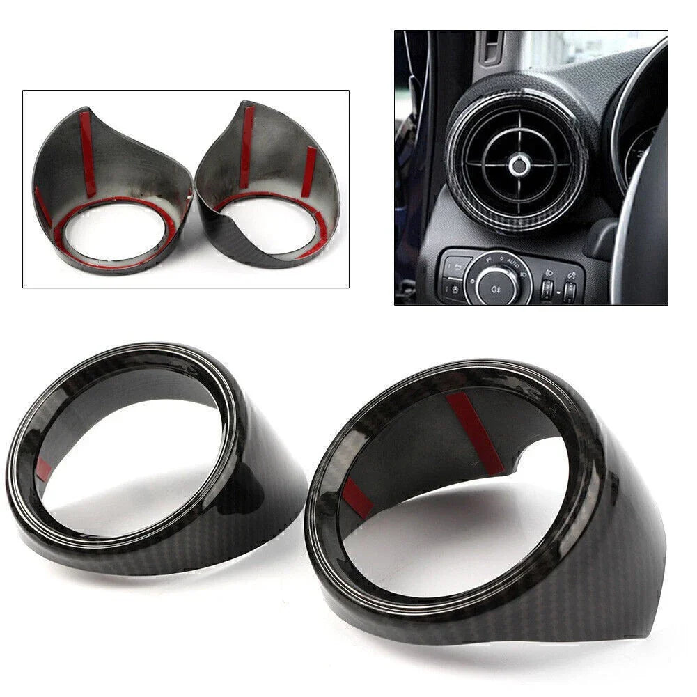 Carbon Fiber Dashboard Air Outlet Vent Trim for Alfa Romeo Giulia (2017-2018)