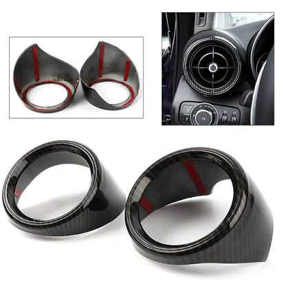 Carbon Fiber Dashboard Air Outlet Vent Trim for Alfa Romeo Giulia (2017-2018)