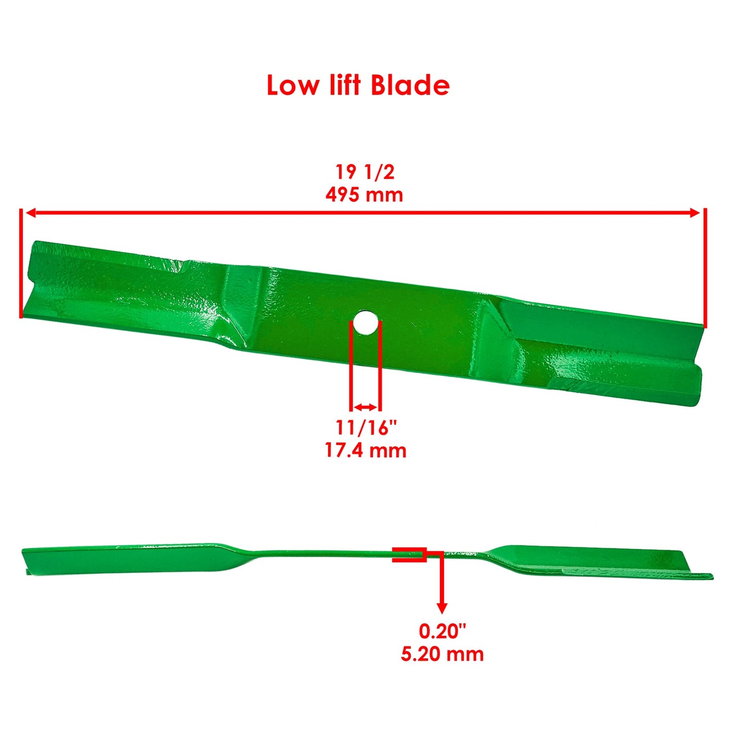38 Inch Deck Blade Replacement for John Deere SRX75 SRX95 STX30 (2010–2020)