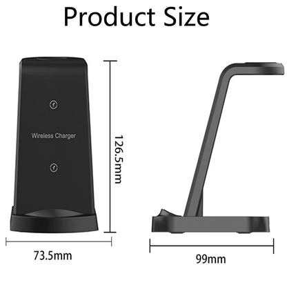 3 in 1 Wireless Charging Station for iPhone 8/11/12/13/14/Pro/Max/XR