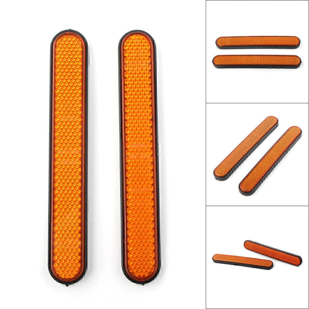 Orange Rear Shock Absorber Reflector Strip for Harley Sportster 883 1200 (2004-2023)