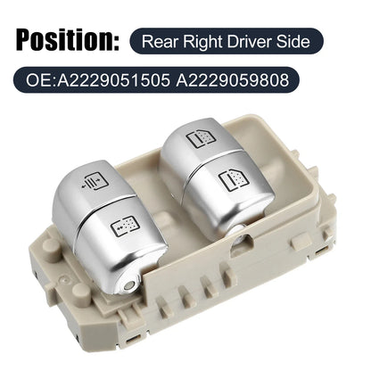 Rear Right Power Window Switch for Mercedes E S Class W213 W222 (2017-2023)