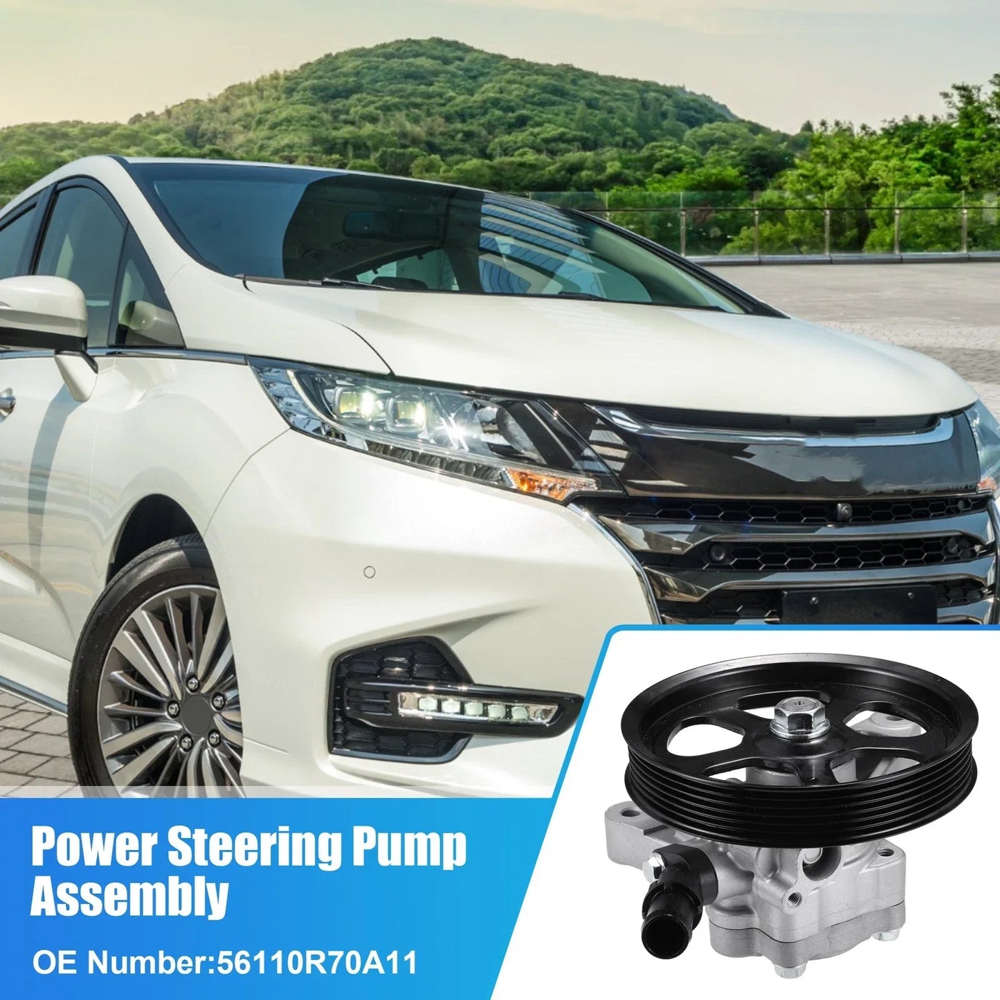 Power Steering Pump Assembly for Honda Accord 2008-2012 3.5L
