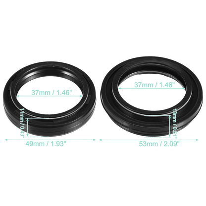 37mm x 11mm Motorcycle Front Fork Shock Oil Seal Dust Seals for Honda VFR400