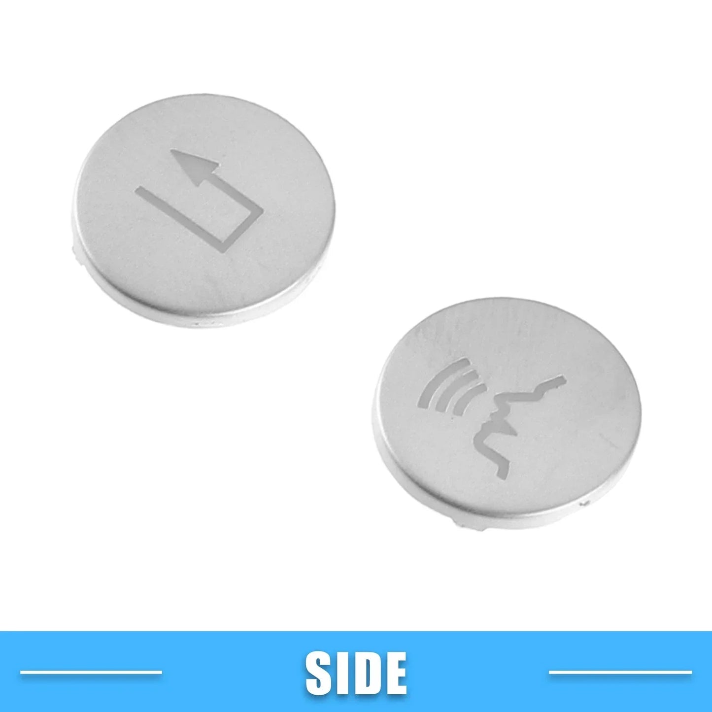 Steering Wheel Button Covers for Mercedes-Benz ABS Silver Tone 12 x Pieces