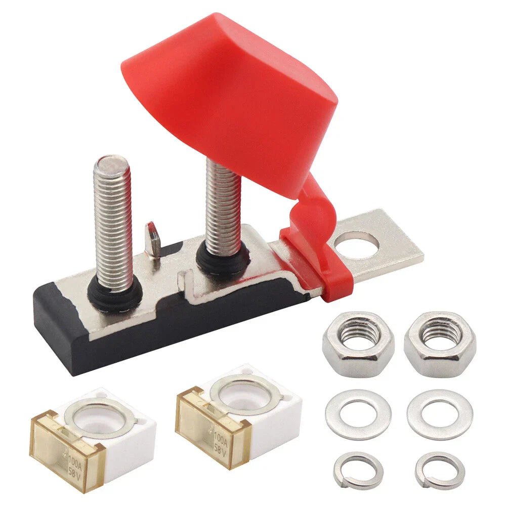Double Studs 58V  100A Fuse Terminal Block Kit for Car Marine Boat RV