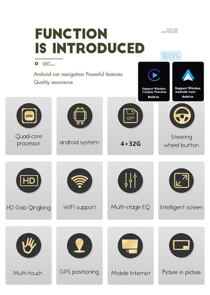 9'' Build-In Wireless Carplay Android Navi for Holden Camaro (2008-2015)